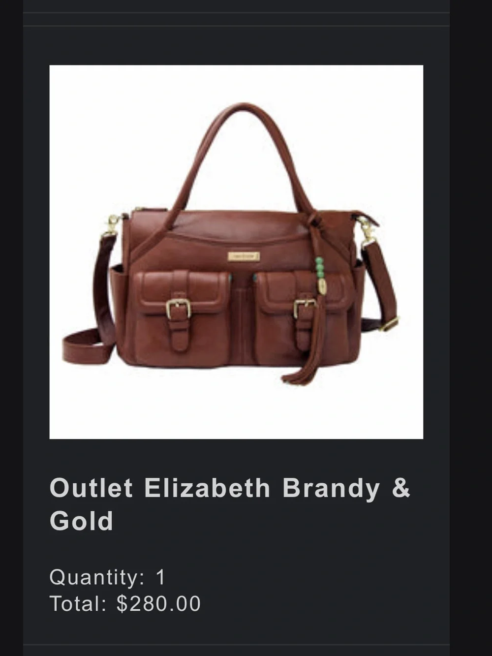 Lily Jade Elizabeth Brandy Leather Convertible Diaper Bag + Organizer Backpack